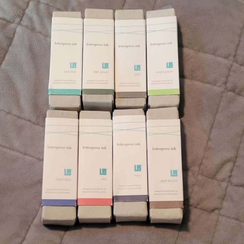 8 Letterpress Inks