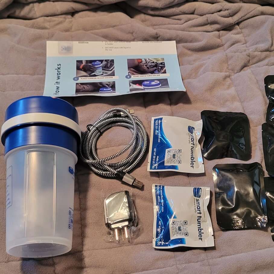 Spiffy Smart Tumbler with 7 Heavy-Duty Tablets