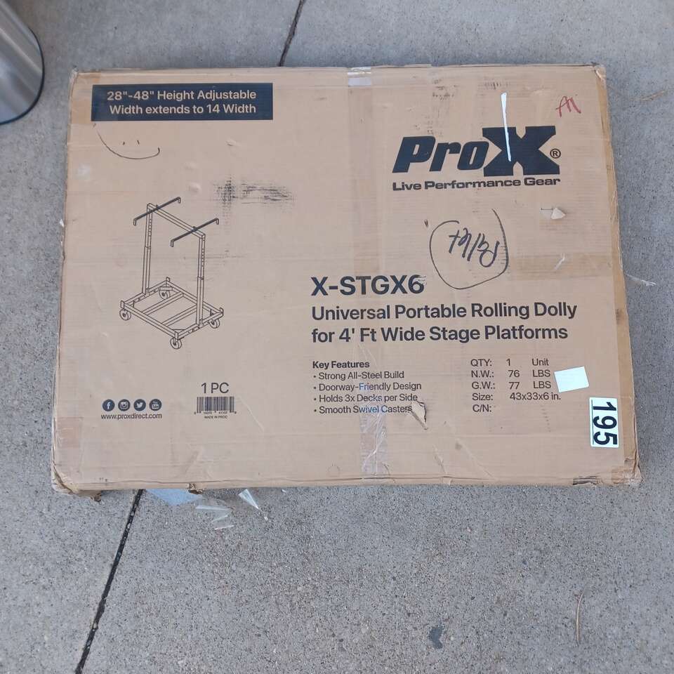 rolling dolly/cart for 4-ft stage decks