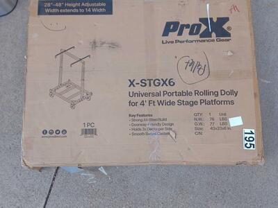 rolling dolly/cart for 4-ft stage decks