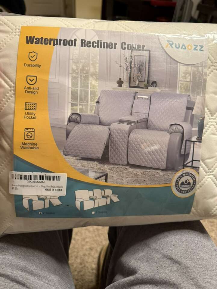 New Waterproof Dual Recliner Seat Cover W/console