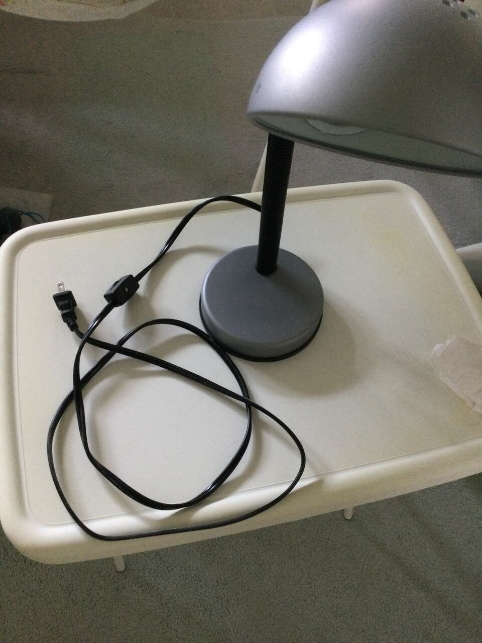 Desk Lamp,TV Tray,and Suitcase