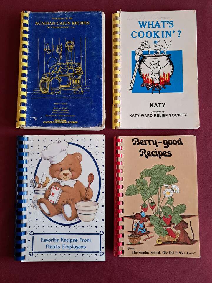 Vintage Cookbooks, Lot of 4