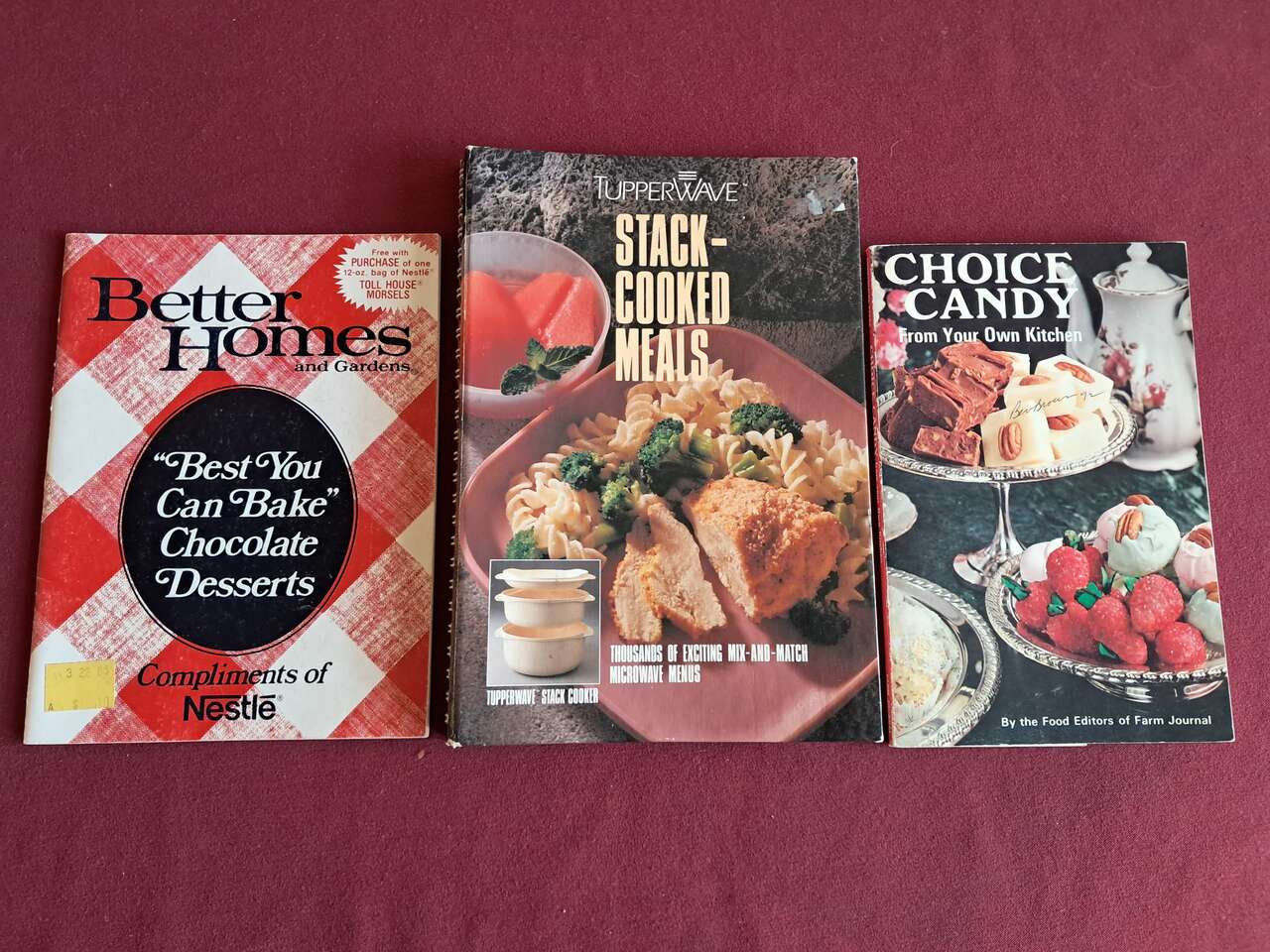 Vintage Recipe Books  Lot of 3