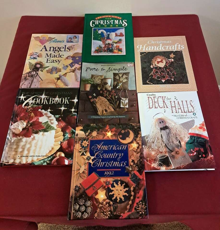 Lot of 7 Vintage Christmas Crafting and Cook Books