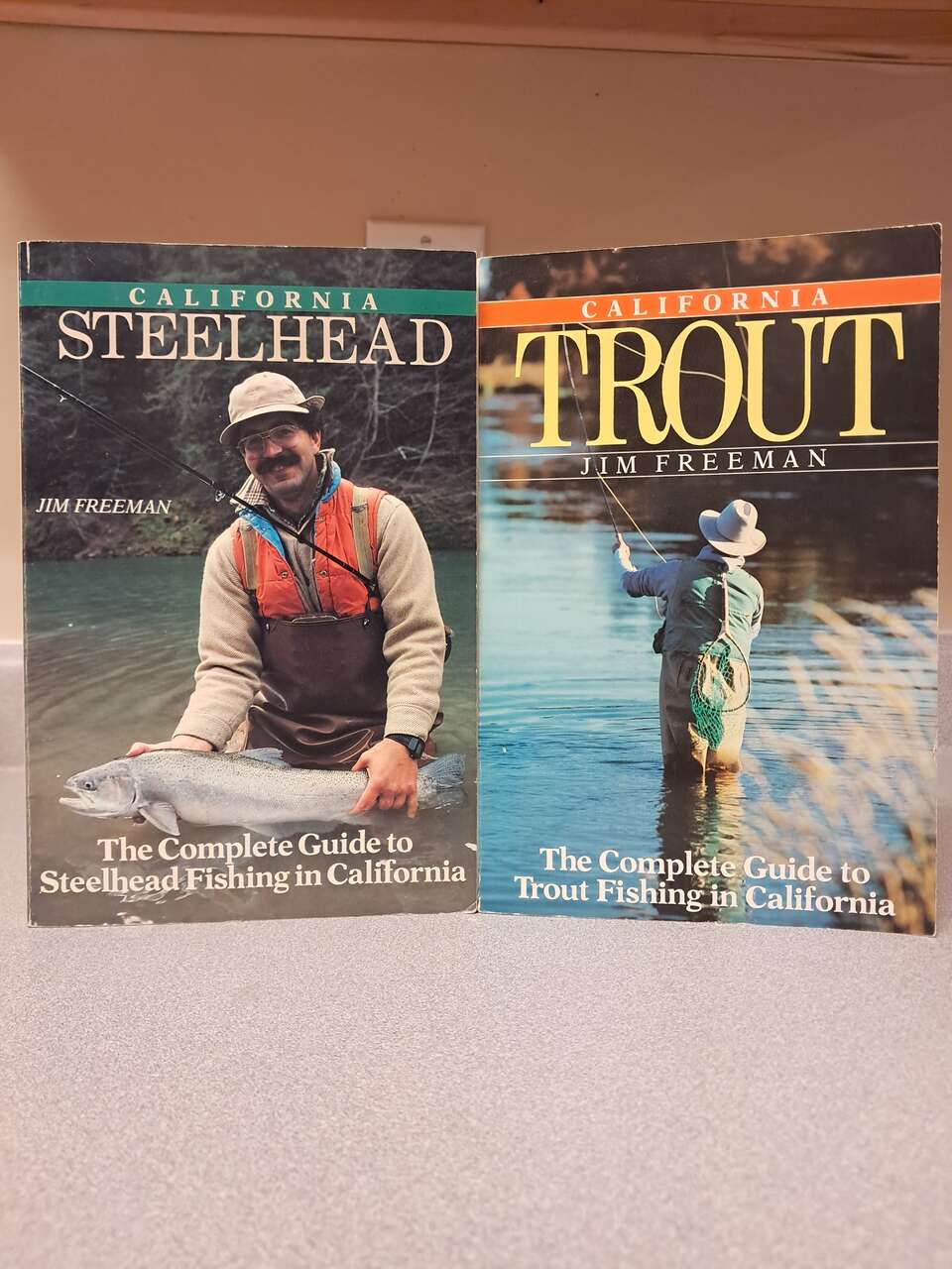 2 vintage fishing books 1984