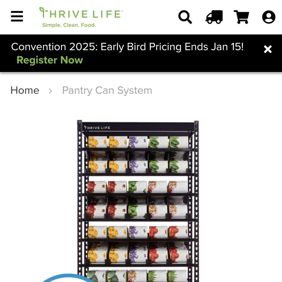 Can rotator shelf, 275 can capacity. New!