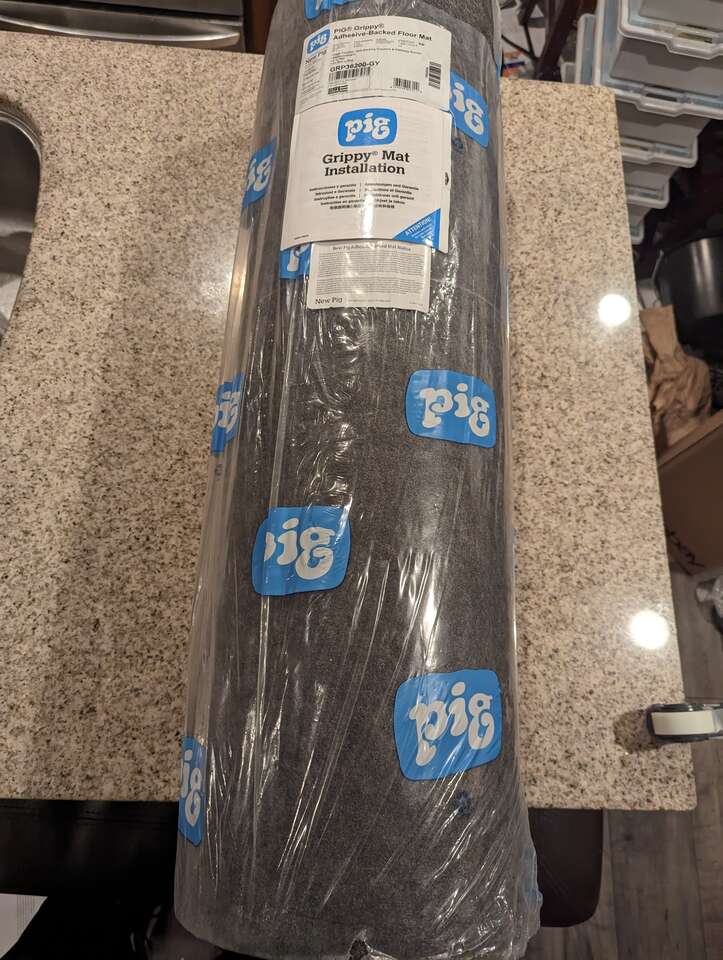 New Pig GRP36200-GY Grippy Adhesive-Backed Floor Mat 36 in. Wide x 100 ft. Long