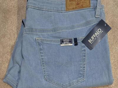 Womens David Bitton Buffalo Mid Rise Slim Jeans 33
