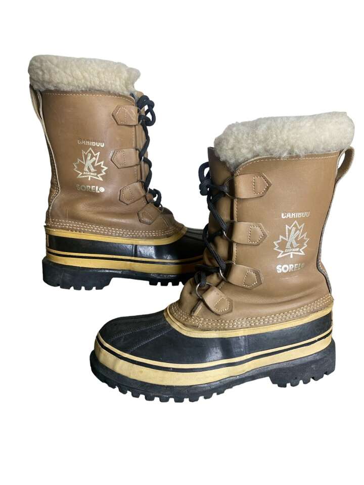 Sorel caribou winter boots mens 6 fits womens