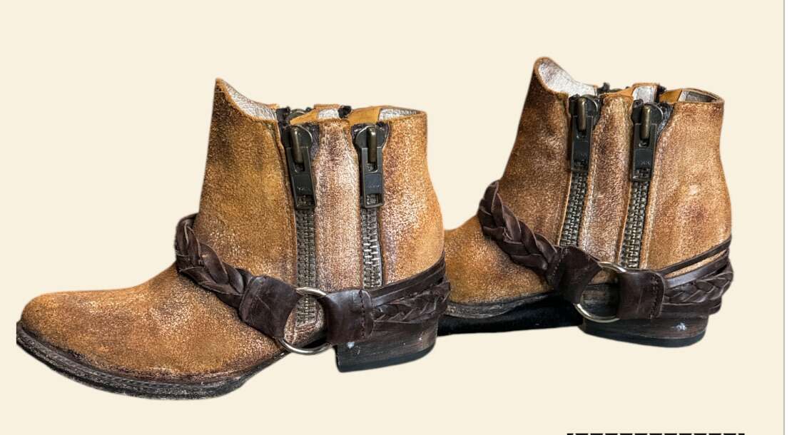 Freebird Suede Leather Booties Womens 7