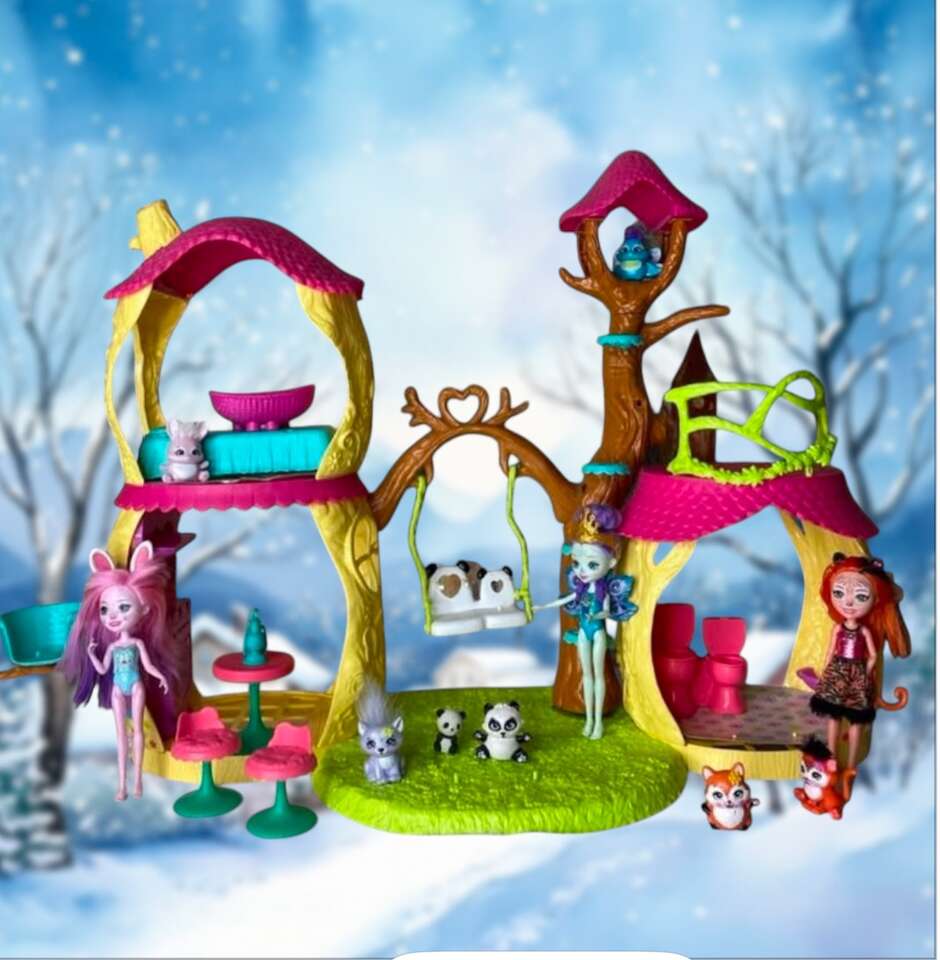 Enchantments Tree House|dolls|animals