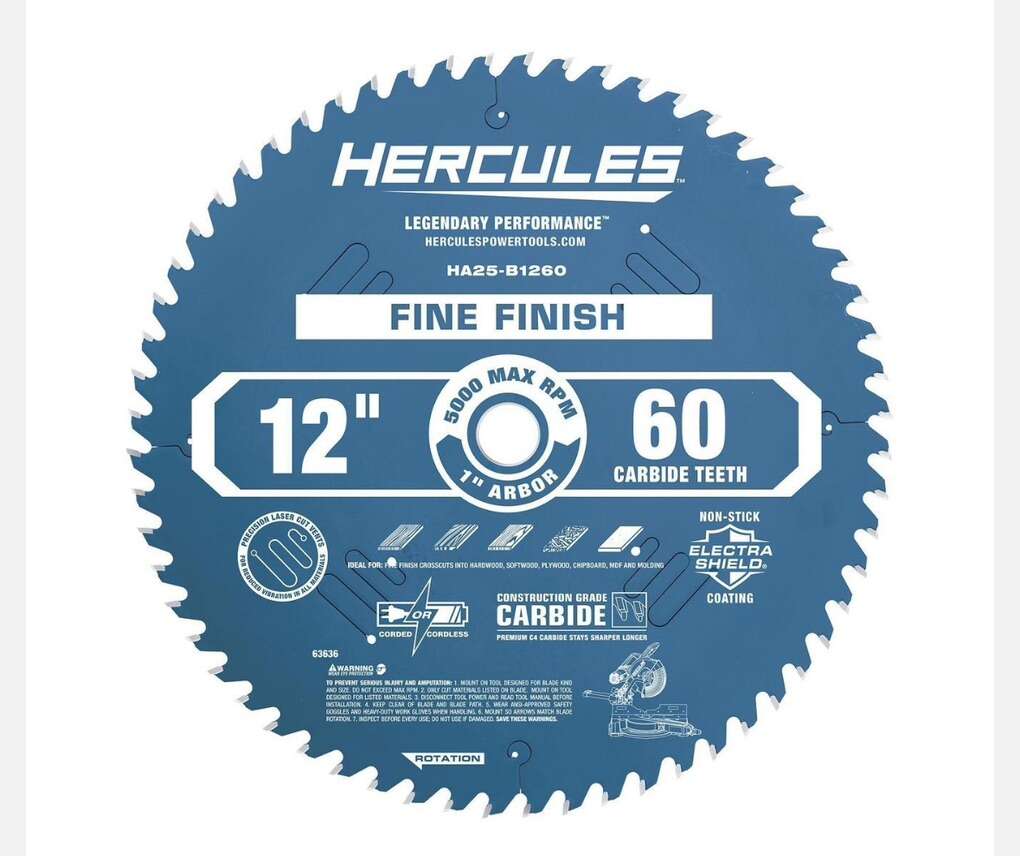 NEW 12 60 Tooth Miter Saw Blade