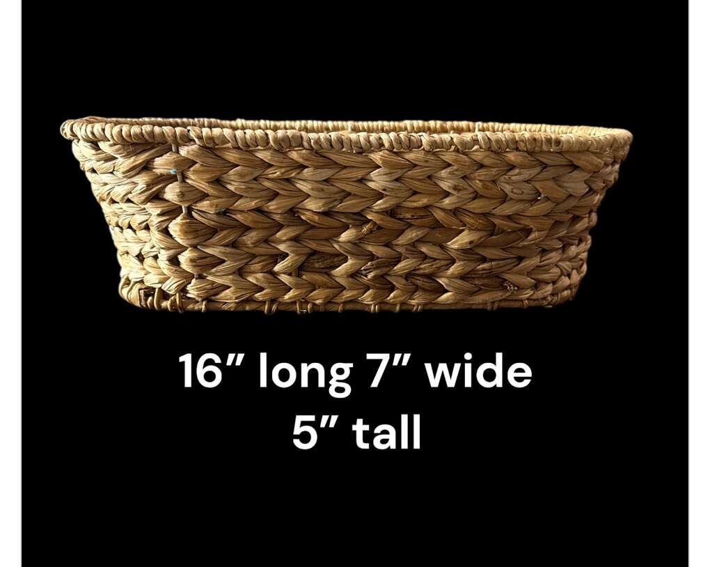 Oblong Hand Woven Seagrass 16 Long