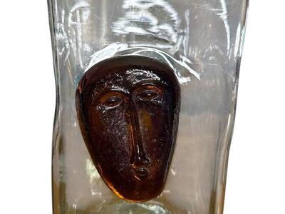 Art Glass Vase Hand Blown 60's