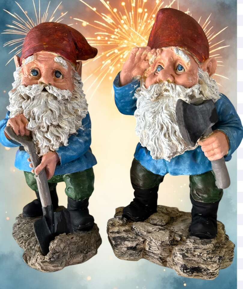 Vintage Gnomes 12 Tall Garden Outdoors