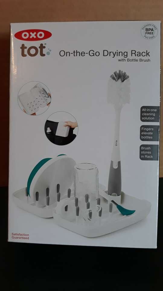 New in Box-OXO Drying Rack and Bottle Brush Set $10 Ea.
