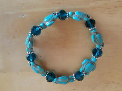 New- Turtles and Beads Bracelet
