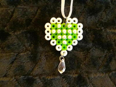 New Handmade Green Heart Necklace $5 Each
