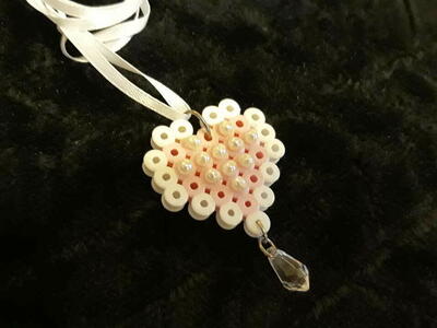 New, Handmade Pink Heart Necklace