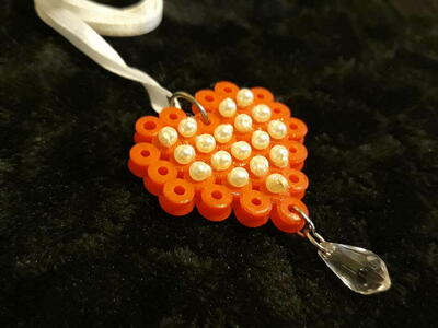 New Handmade Red Heart Necklace $5