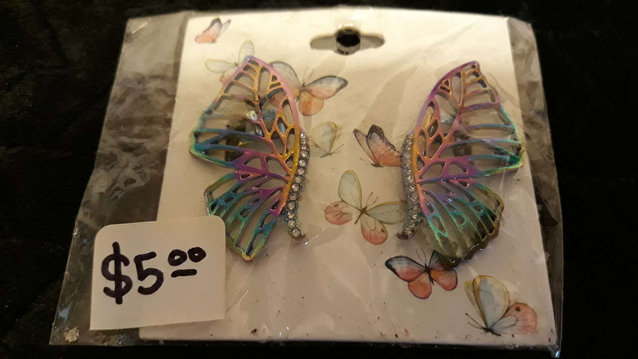 New, Butterfly Earrings/Ear Cuffs $5