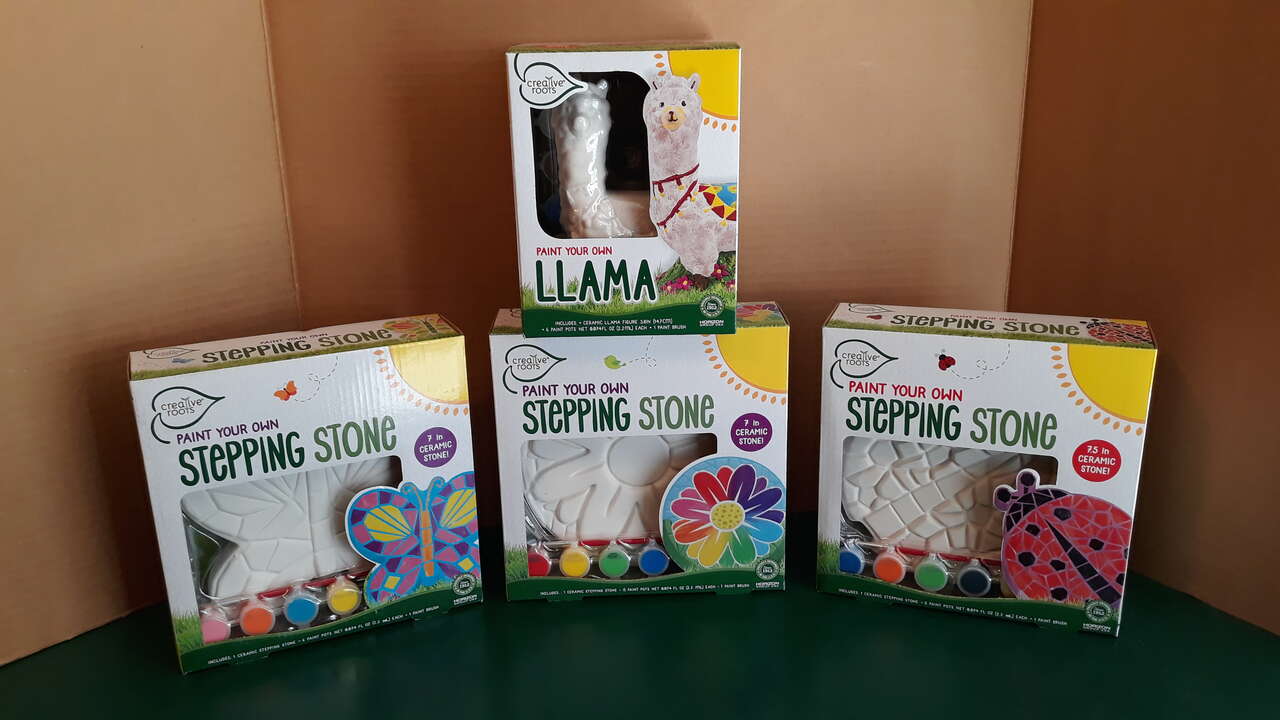 New in box-Paint Your Own 4 Piece Ceramic Project Set, $25 each set