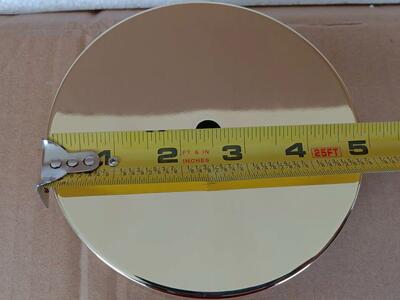 50 Polished Brass 5 inch Lamp Bases