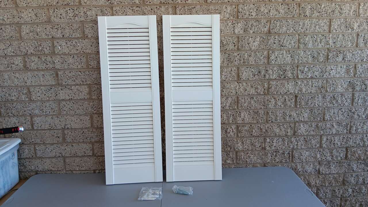 Mid America Open Louver Vinyl Shutters (1 Pair)