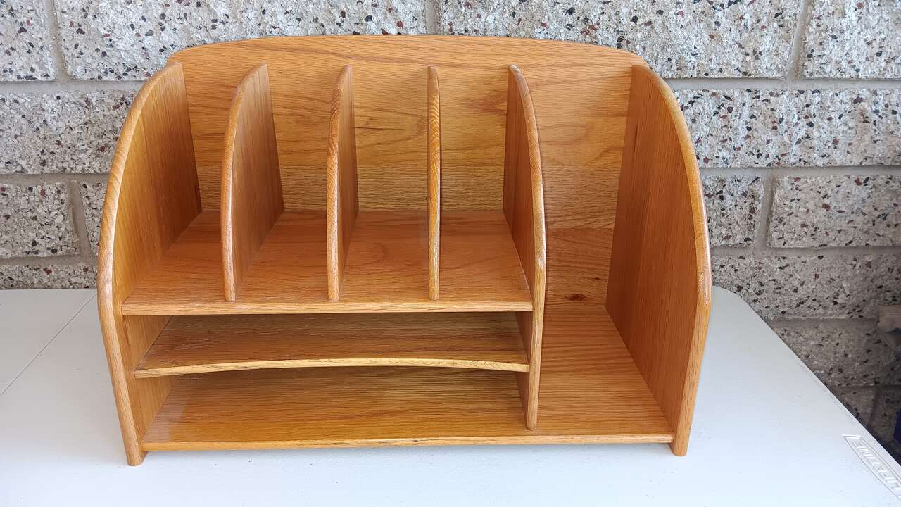 Desk Organizer Solid Wood