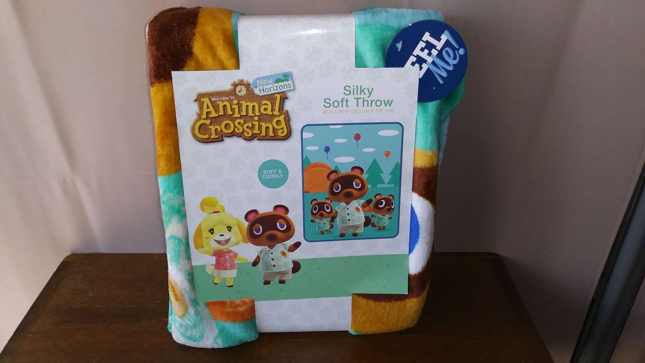 Animal Crossing Silky Soft Throw-New