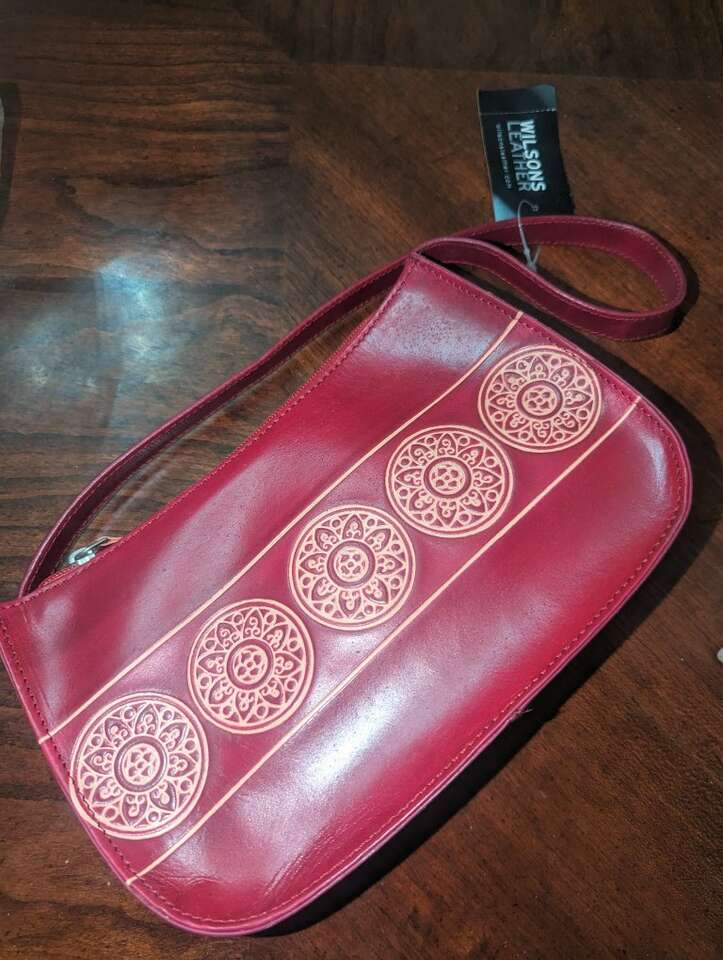 Real leather hand bag