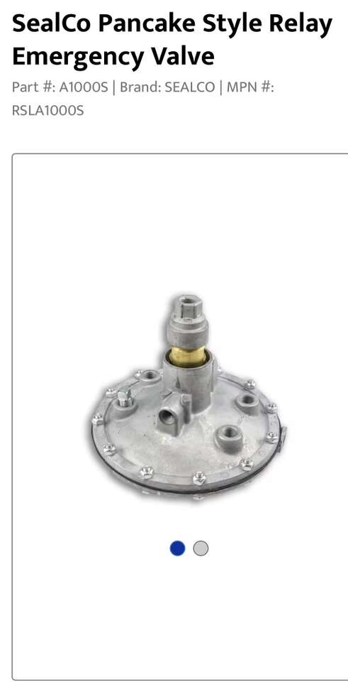 Sealco Pankcake Valve P/N: A1000S