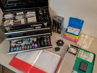 tattoo piercing supplies kit mobile studio