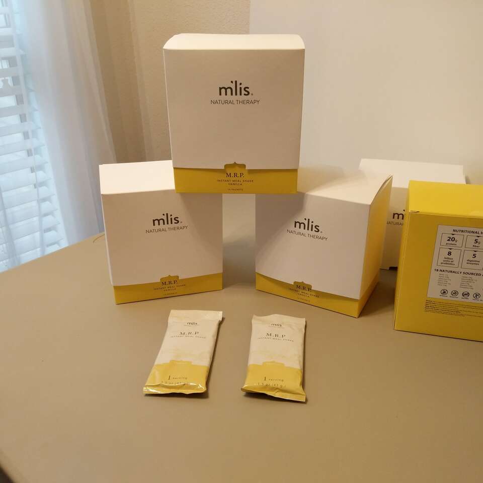 m'lis mrp protein shakes 14 powder pack servings