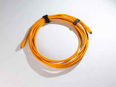 15' Tether Tools cable. USB-C to 3.0 Micro-B