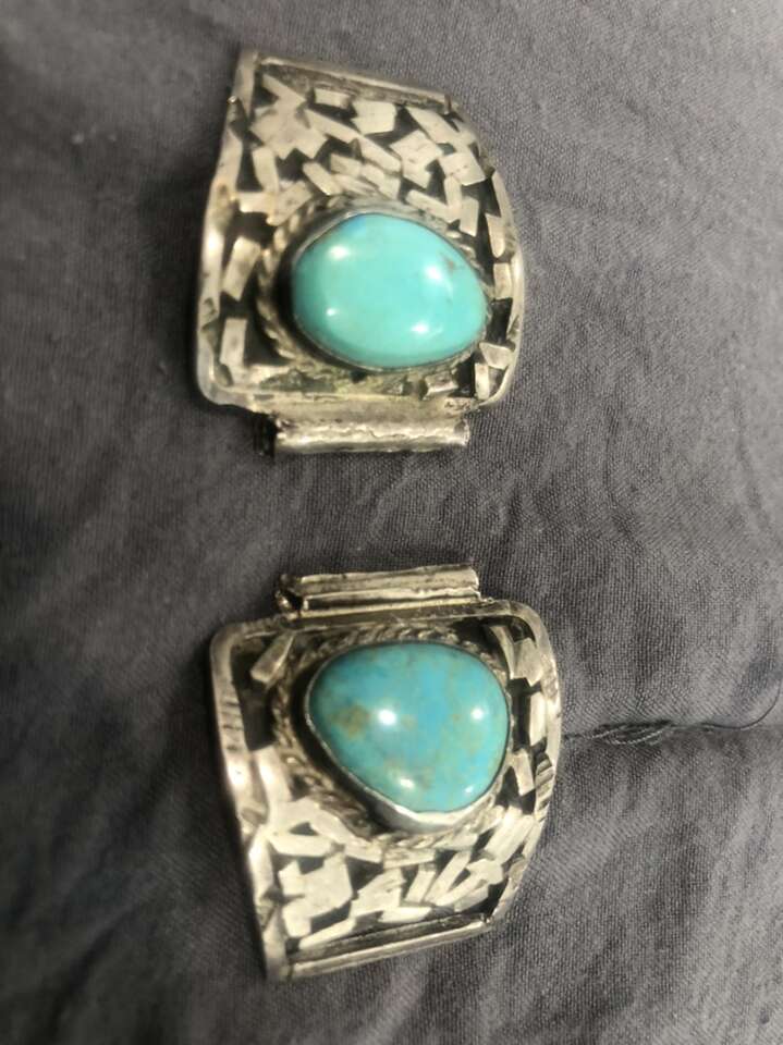 ANTIQUE TURQUISE WATCH BAND PIECES