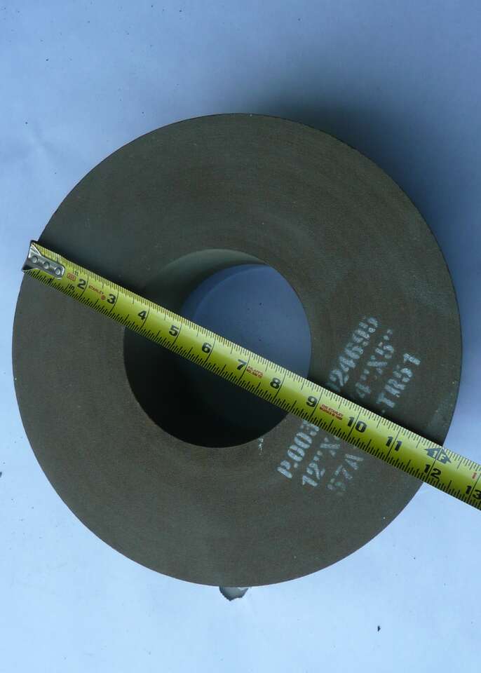 Norton 66253222106 feed centerless cup wheel 12"x 4-3/4"x 5", B27, 57A100-TR51