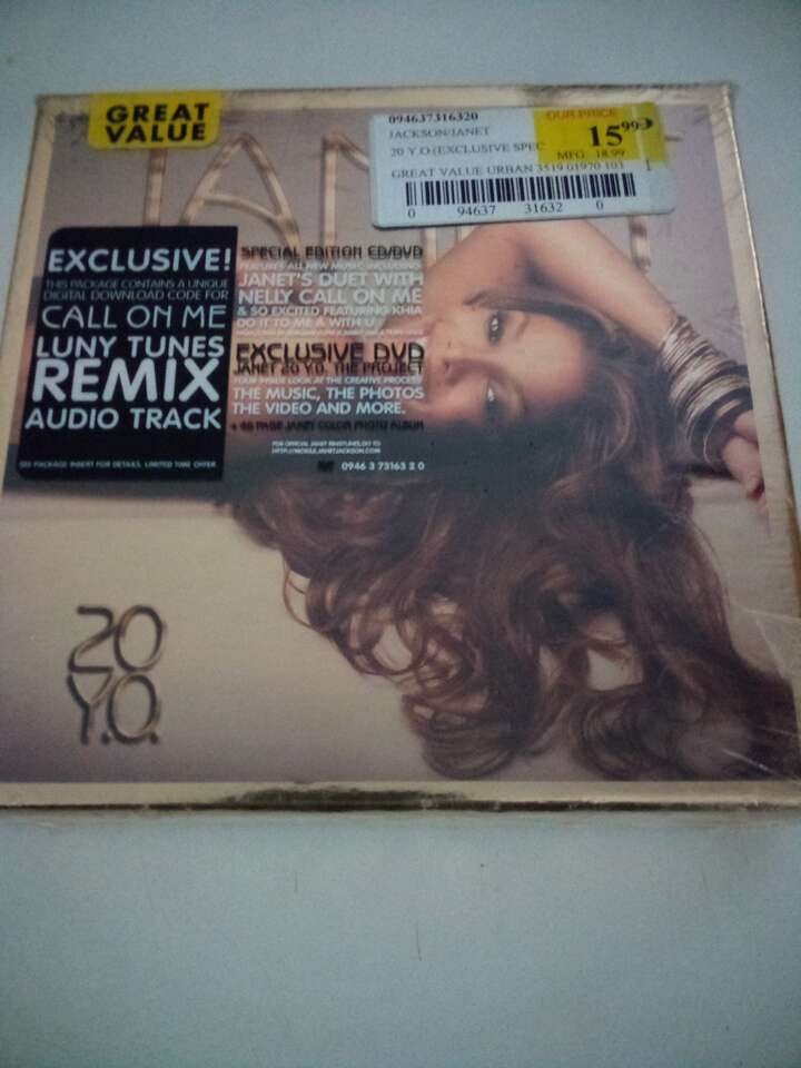 Janet Jackson "20 Y.O." CD/DVD set