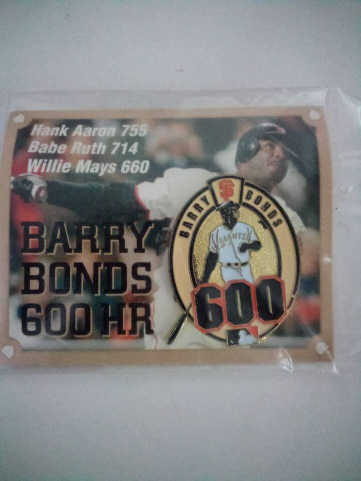 Barry Bonds 600th Home Run Pin