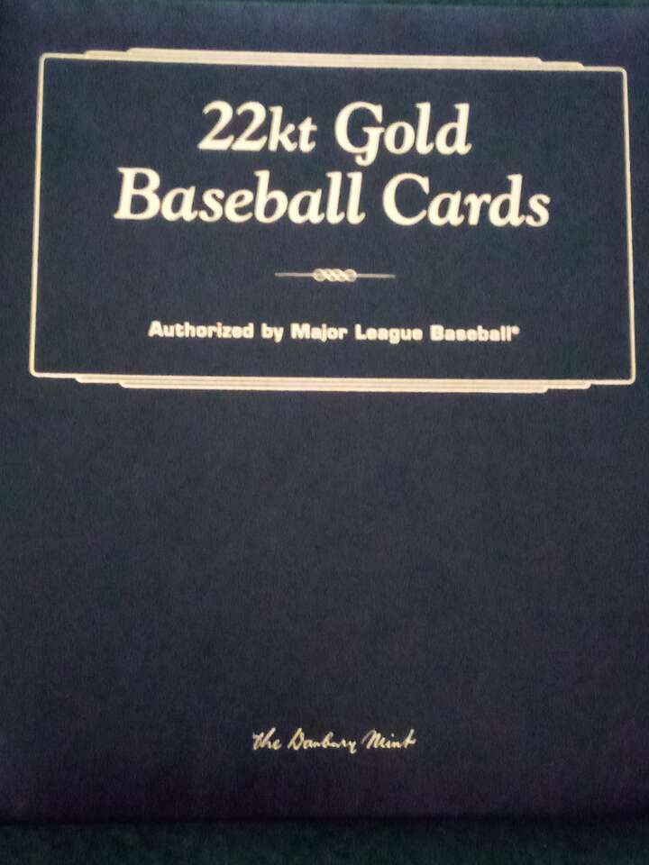 Danbury Mint 22kt Gold Baseball Cards