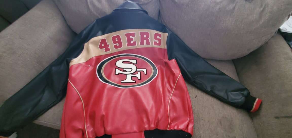 San Francisco 49ers Leather Jacket men's XL