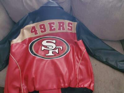 San Francisco 49ers Leather Jacket men's XL