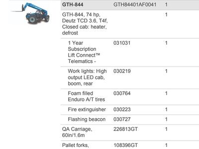 2024 Genie GTH-844D *Warranty* Forklift Telehandler (id.5384)