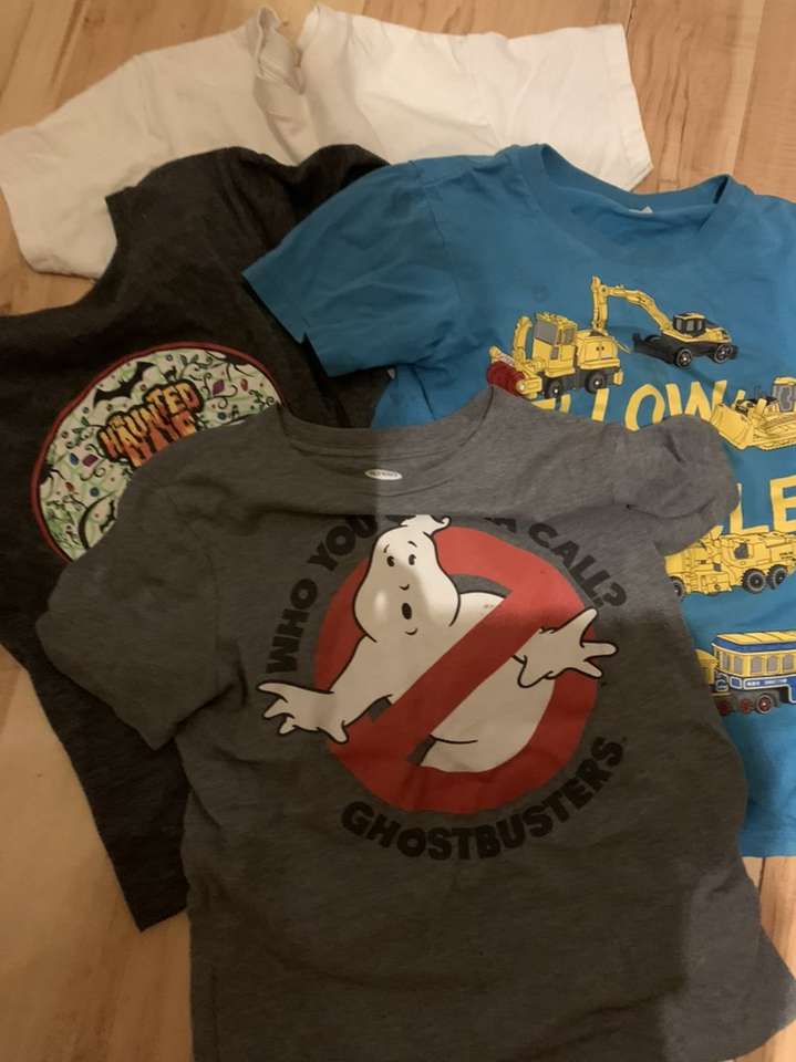 Four Short Sleeve Shirts For 6-7 Year Old $4