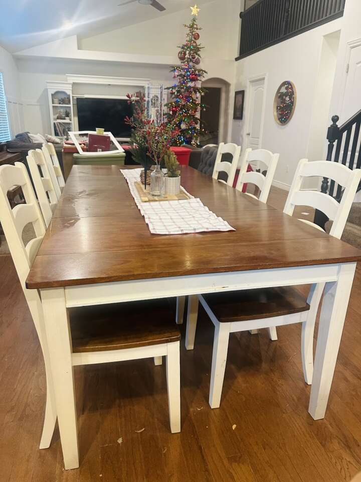 Kitchen Table… Wood 2 Extensions 6… Furniture