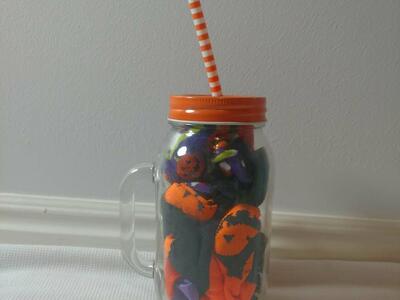 Halloween socks and jar gift? NEW