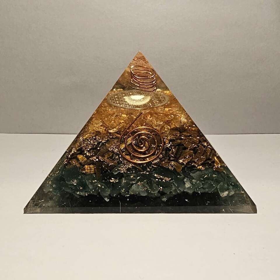 Collectible pyramid gem rock