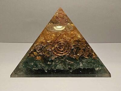Collectible pyramid gem rock