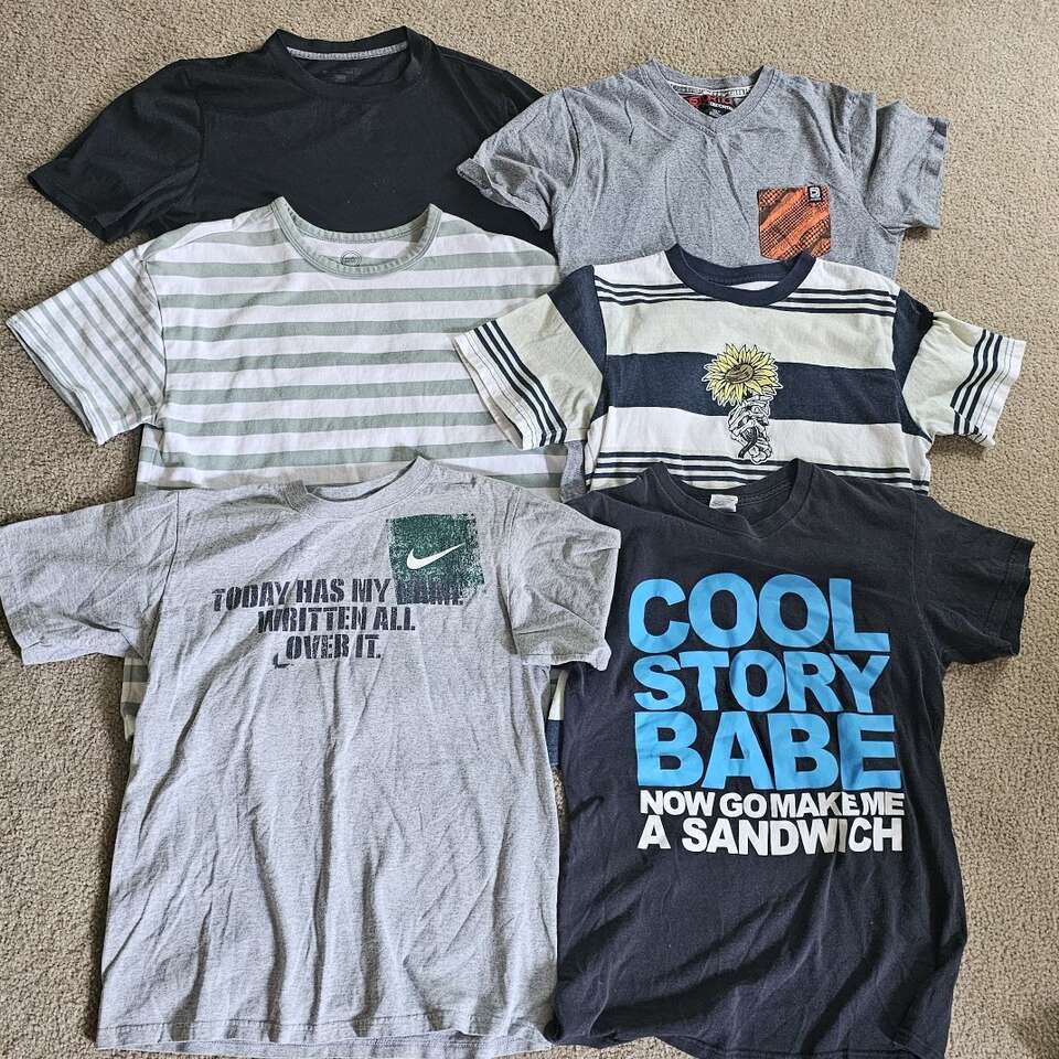Set of 6 boys tshirts size 12